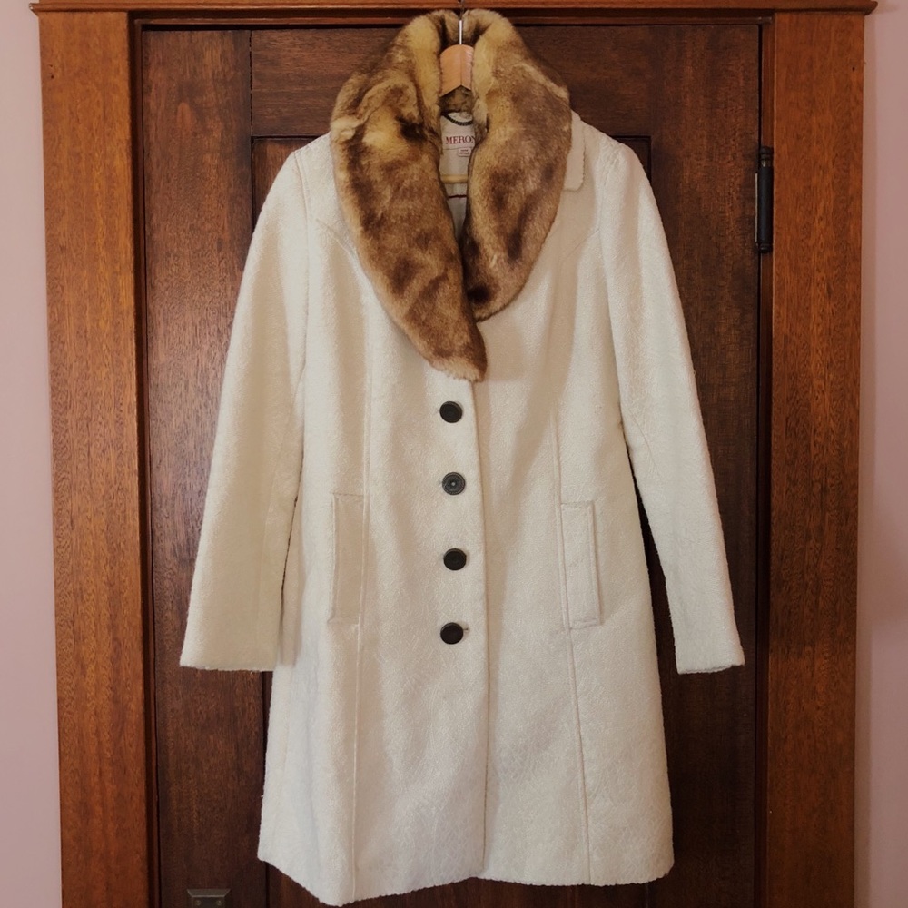 Merona Faux Fur Coat